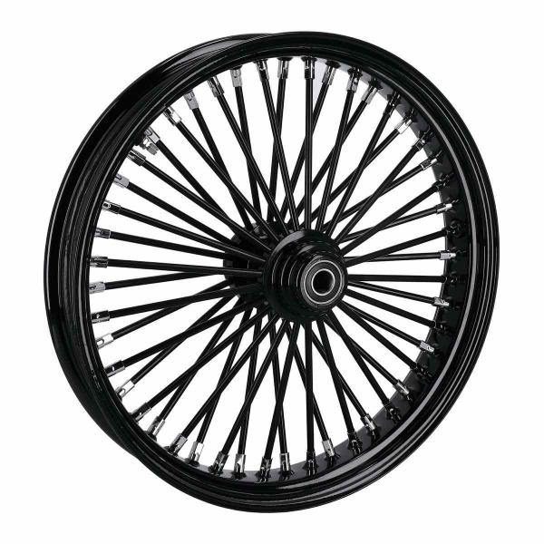 MCS radial 48 fat spoke front wheel 3.50 x 21 SF black – 04-05 FXDWG