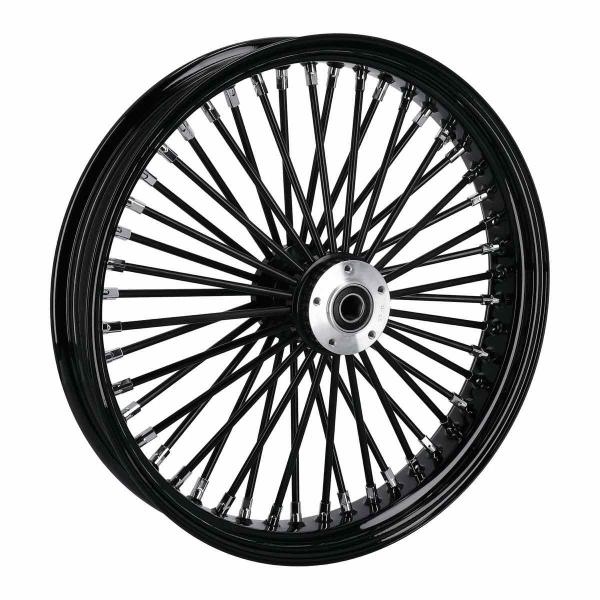 MCS radial 48 fat spoke front wheel 3.50 x 21 SF black – 04-05 FXDWG