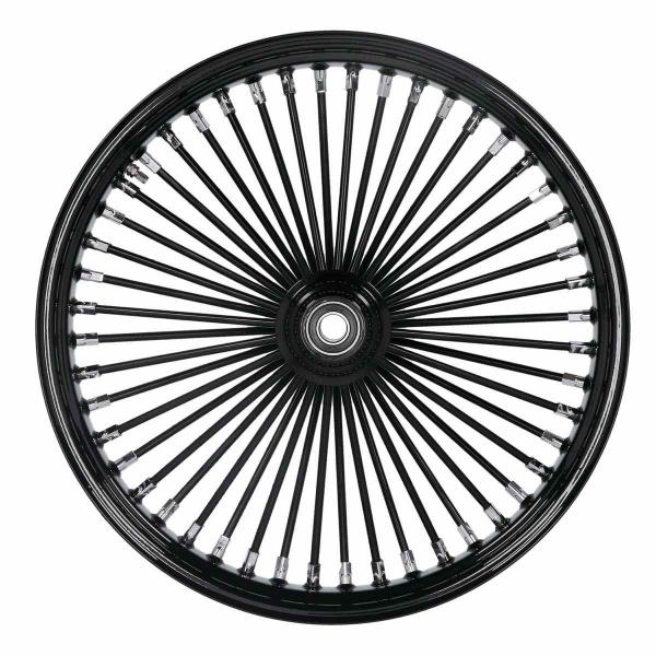 MCS radial 48 fat spoke front wheel 3.50 x 21 SF black – 04-05 FXDWG