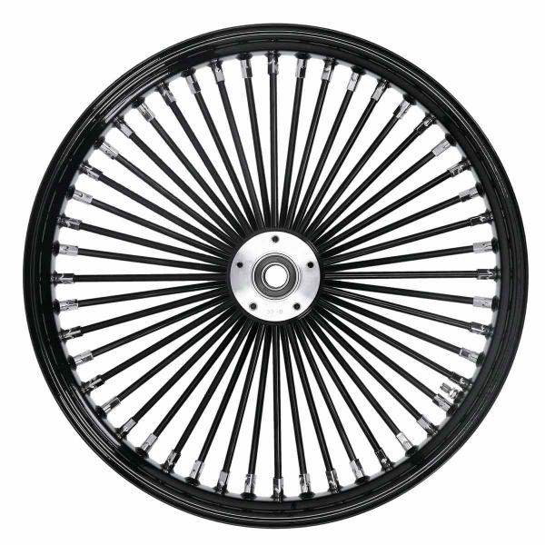 MCS radial 48 fat spoke front wheel 3.50 x 21 SF black – 04-05 FXDWG