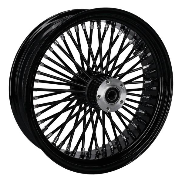 MCS-Radialspeichen-Hinterrad mit 48 Fat Spoke, 5.50 x 18, schwarz – 02-07 FLT/Touring; 02-06 V-Rod (NU)