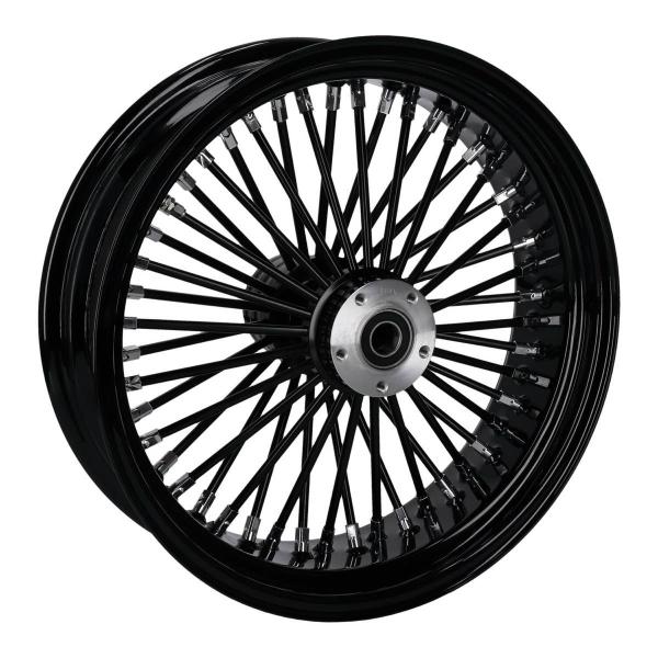 MCS-Radialspeichen-Hinterrad mit 48 Fat Spoke, 5.50 x 18, schwarz – 02-07 FLT/Touring; 02-06 V-Rod (NU)