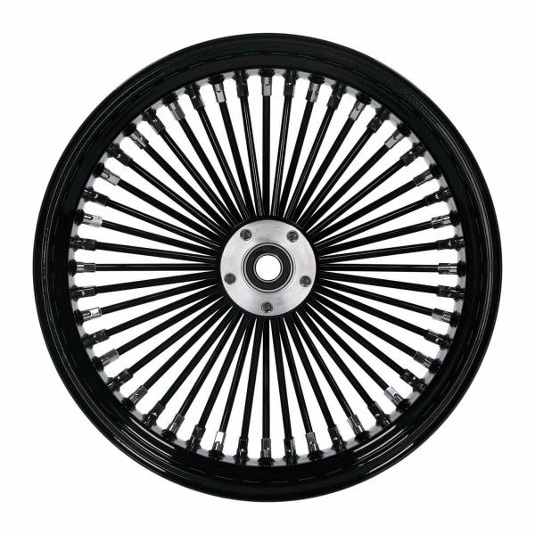 MCS-Radialspeichen-Hinterrad mit 48 Fat Spoke, 5.50 x 18, schwarz – 02-07 FLT/Touring; 02-06 V-Rod (NU)