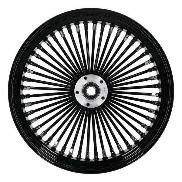 MCS-Radialspeichen-Hinterrad mit 48 Fat Spoke, 5.50 x 18, schwarz – 02-07 FLT/Touring; 02-06 V-Rod (NU)
