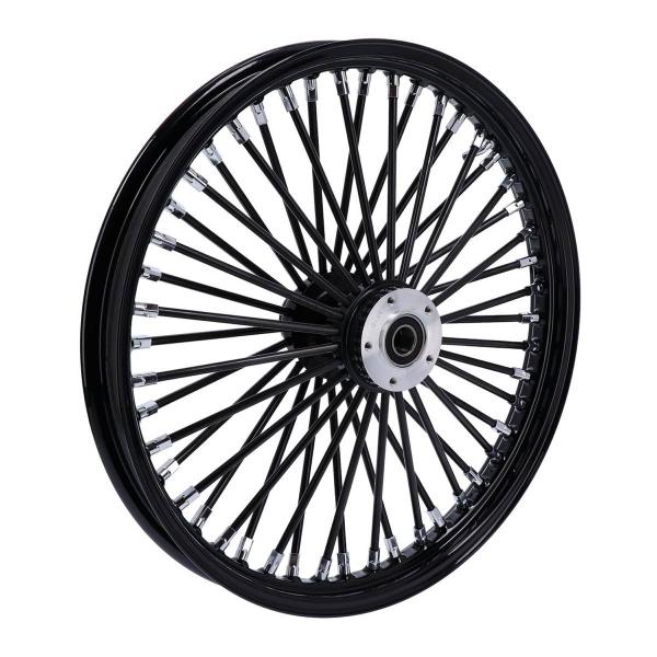 MCS radial 48 fat spoke front wheel 2.15 x 21 SF black – 04-05 FXDWG