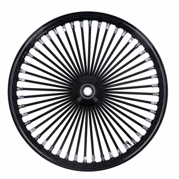 MCS radial 48 fat spoke front wheel 2.15 x 21 SF black – 04-05 FXDWG