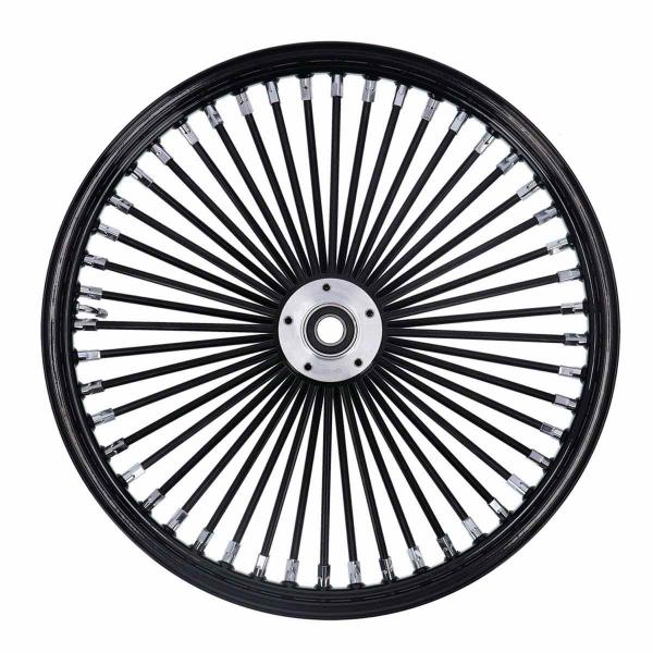 MCS radial 48 fat spoke front wheel 2.15 x 21 SF black – 04-05 FXDWG