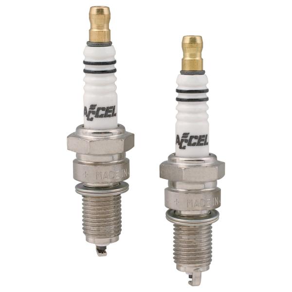 Accel, U-groove platinum spark plug set. 12mm