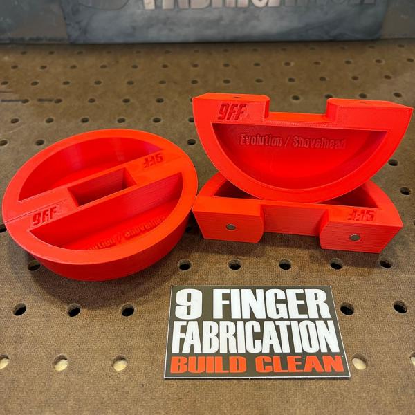 9Finger Fabrication Evo/Shovel/XL Gehäusebohrungs-Stopfen-Set