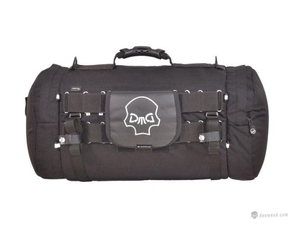 Rollbag Lenkrad oder Sitz Reisetasche MEDIUM (35L) Motorrad in Cordura, Reflektive Skull oder Leder Motorradtasche