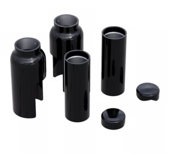Rick’s Motorcycles – Gabel-Abdeckungsset, 6-teilig. schwarz – Softail Breakout: 18-20 (NU) FXBR 107; 18-22 (NU) FXBRS 114; 23-25 FXBR 117
