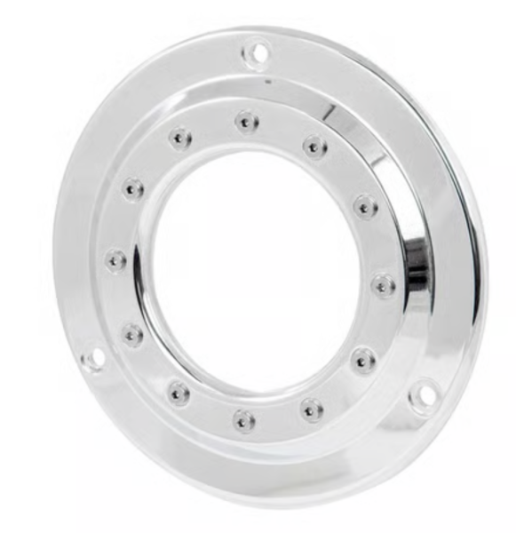 Rick’s Motorcycles – Kupplungsdeckel 'Porthole'. poliert – 70-98 Big Twin (NU)