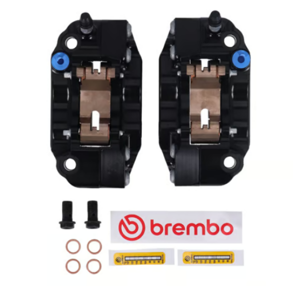 Brembo GP4-RB Monoblock-Radialbremssattel-Set. Schwarz für Harley-Davidson®