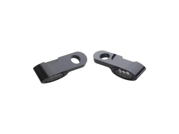 Universal Elypse Front Turn Signals Black Smoke LED