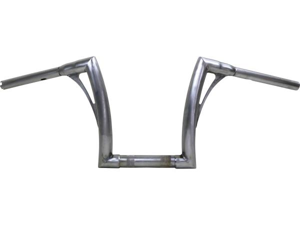 280 Medium Flow Bar Super Fat Handlebar for M8 Softail with 1 1/4" Clamp Diameter 3-Hole Raw 1,4" Throttle By Wire