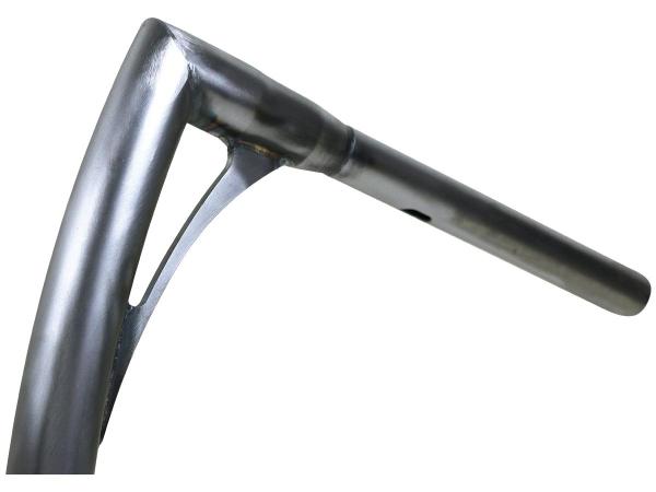 430 Extra Tall Flow Bar Super Fat Handlebar for Road Glide with 1 1/4" Clamp Diameter 3-Hole Raw 1,4" Throttle By Wire