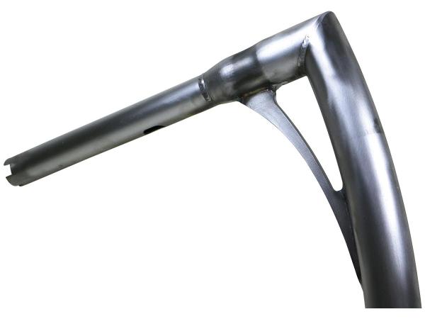 430 Extra Tall Flow Bar Super Fat Handlebar for Road King with 1 1/4" Clamp Diameter 3-Hole Raw 1,4" Throttle By Wire