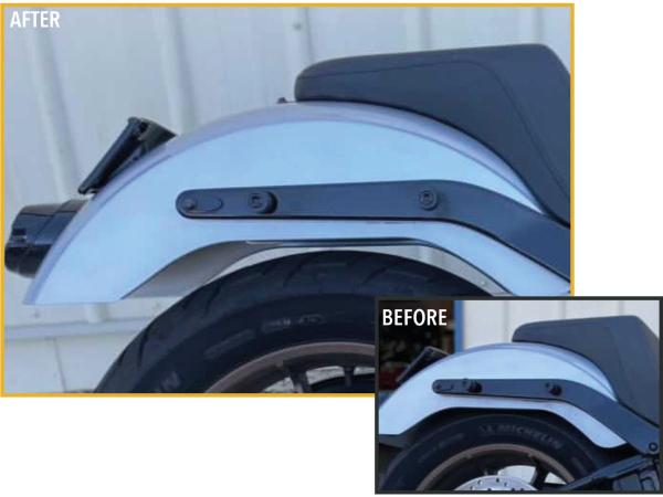 Shock Lift Kit for Milwaukee Eight Black Rear