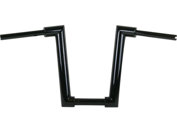 2" Str8UP Handlebar for Softail Tall (380mm), Width Lower Tube 300 mm Black Powder Coated Cable Clutch Throttle By Wire