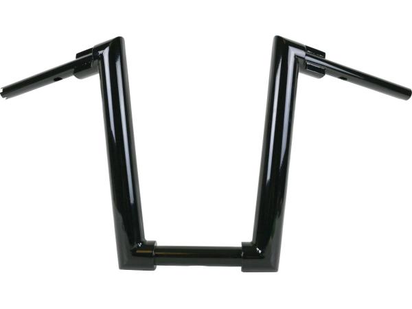 2" Str8UP Handlebar for Softail Tall (380mm), Width Lower Tube 260 mm Black Powder Coated Hydraulic Clutch Throttle By Wire
