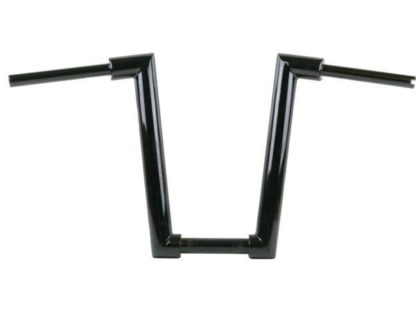 2" Str8UP Handlebar for Softail Extra Tall (430mm), Width Lower Tube 300 mm Black Powder Coated Hydraulic Clutch Throttle By Wire
