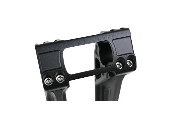 10" Fastback Risers for OE Digital Speedometer Black 1" Anodized