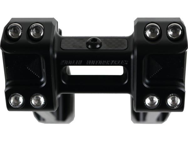 6" Universal Fastback Risers Black Anodized 1"