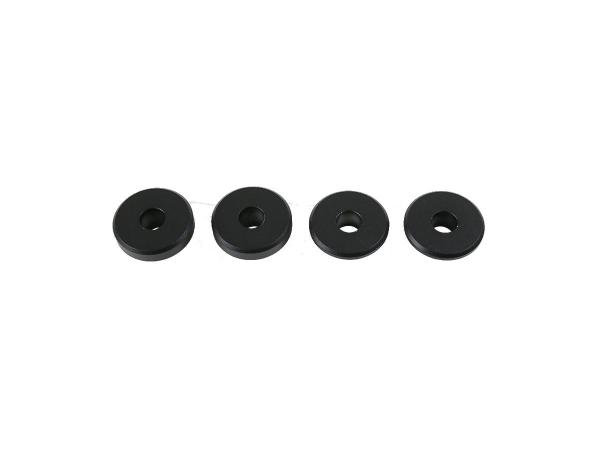 Solid Riser Bushings Black Anodized