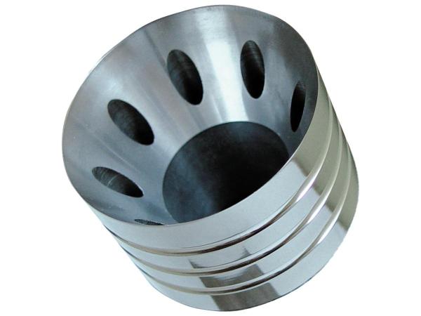 BSL CUT STYLE E3 Endkappe Billet Endkappes poliert 70 mm – For Straight E3 Hot Shot Pipes