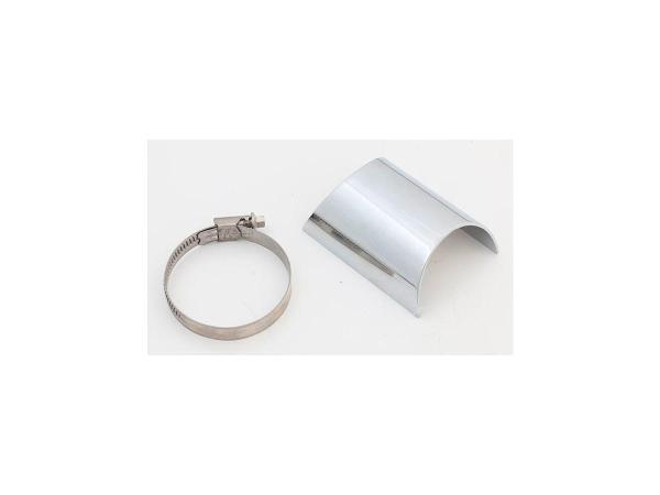 BSL REAR STRAIGHT E3 Hitzeschild S/S CHR. Hitzeschild Rear – Heatshield Rear for E3 BSL Straight Hot Shot Pipes