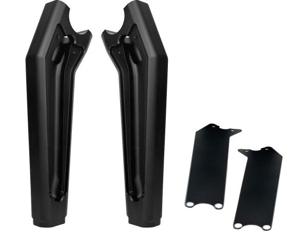 Performance Club Style Riser Kit 9" Height, 1 1/4" Handlebar Clamp without Instrument Black Satin