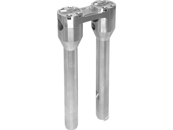 12" Clubstyle Straight Risers With Silver Clamp Silver 1"