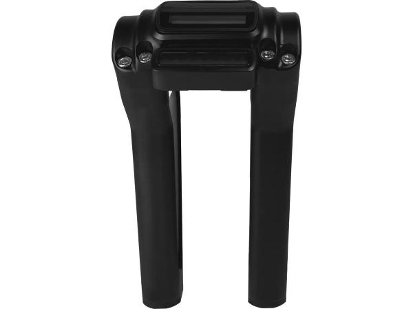 Performance Club Style Riser Kit 9" Height, 1 1/4" Handlebar Clamp for Digital Instrument Black Satin