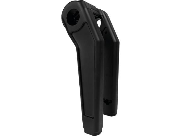 Performance Club Style Riser Kit 7" Height, 1" Handlebar Clamp for Digital Instrument Black Satin