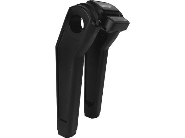 Performance Club Style Riser Kit 7" Height, 1" Handlebar Clamp for Digital Instrument Black Satin