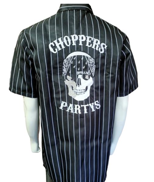 Choppers n Partys Striped Black/White Hemd