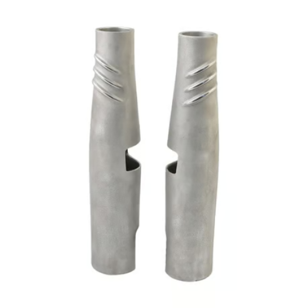 EMD, Bombshell 49 upper fork tube covers. Semi-Polished für Harley-Davidson® 49-mm-Gabelrohren