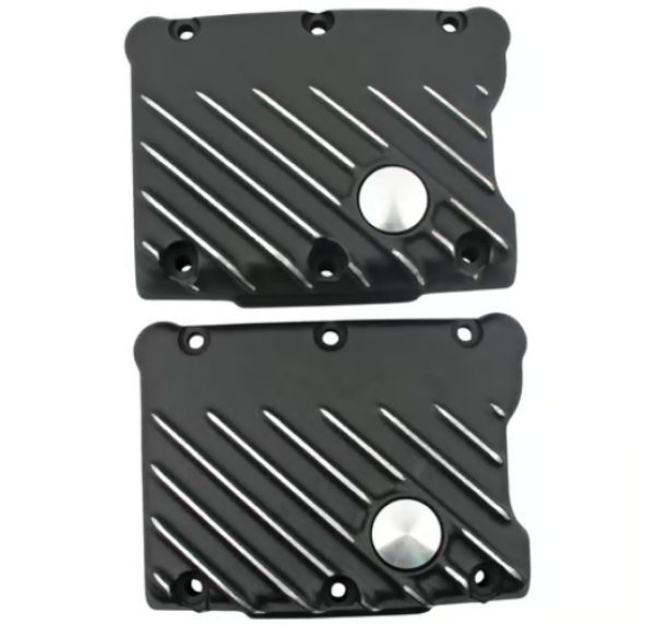EMD, Twin Cam Snatch rocker cover set. Black Cut für Harley-Davidson® 99-17 Twin Cam (NU)