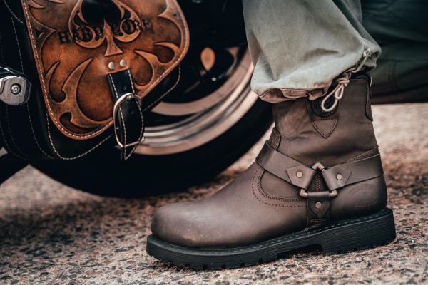 CnP Choppers n Partys Leder Biker Boots Stiefeletten Stiefel Motorrad