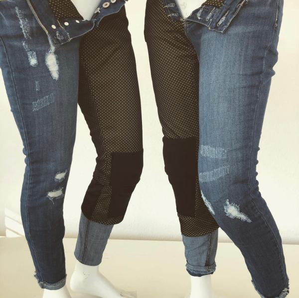 Motorradhosen nach deine Lieblingsjeans oder jede andere Hose gestaltbar. Kevlar®-Gewebe mit besonderem Abriebschutz und ein atmungsaktives CoolMesh®-Gewebe in deine Lieblingshose. Auf Wunsch auch mit Protektorentaschen