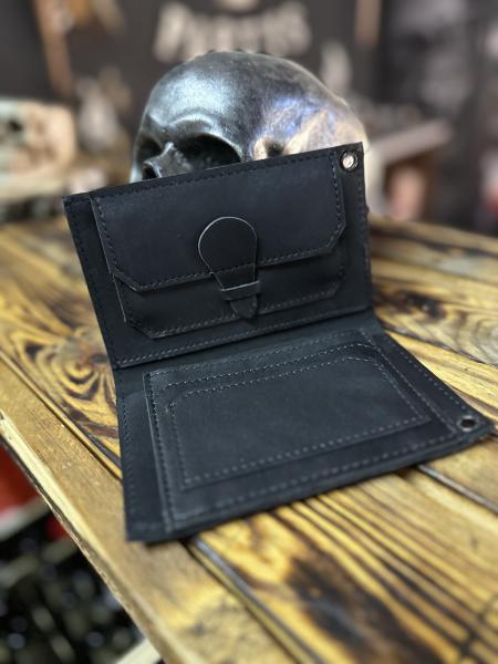 CnP Choppers n Partys Wallet Geldbeutel Schwarz Echtes Leder mit CnP Logo
