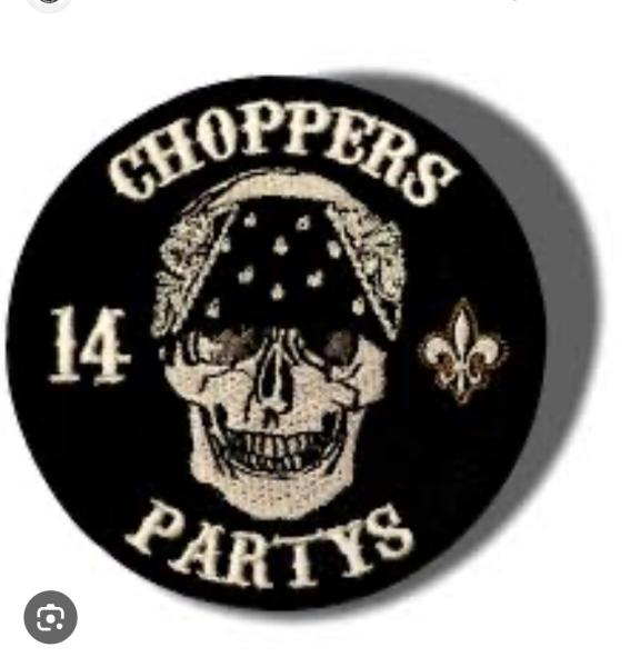 CnP Choppers n Partys Patch - Skull Bandana