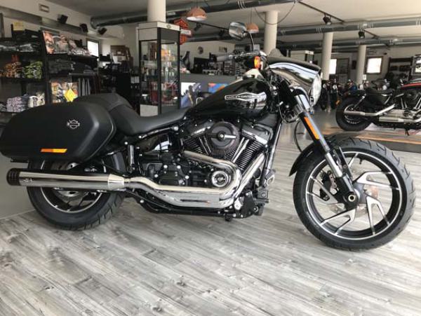 MCJ - Auspuff Modell 100 Durchmesser , erhältlich in Schwarz oder Chrom, mit Endkappen zur Auswahl zwischen B073 und B080 -  SPORT GLIDE 2021 EURO 5