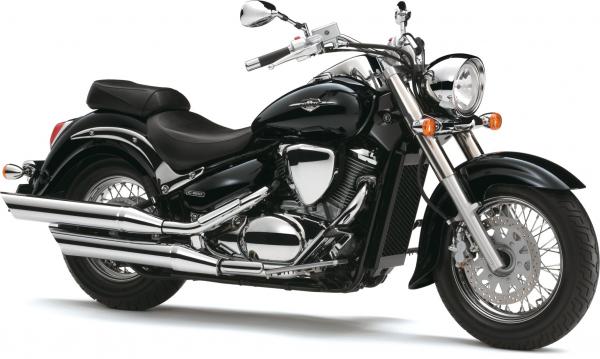 MCJ - 2 in 2 Royal in Chrom oder Schwarz mit Endkappen wählbar - SUZUKI INTRUDER 600-750-800