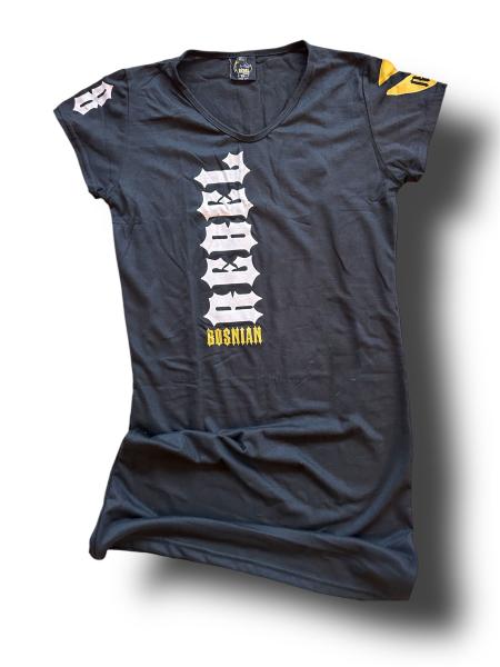 Bosnian Rebel - Black T-Shirt long for Ladies