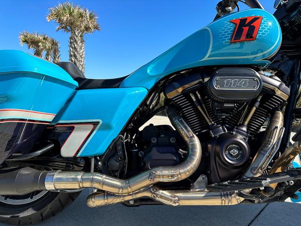 Kodlin Performance Krümmeranlage, sichtbare Schweißnähte, für alle HD M8 Touring Mod. 17-23, Edelstahl - Krümmer Street Glide, Road Glide, Road King, Electra Glide