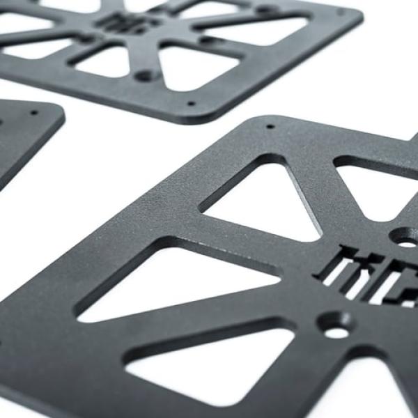 Killer Custom, 'Web' license plate holder for Germany. Black