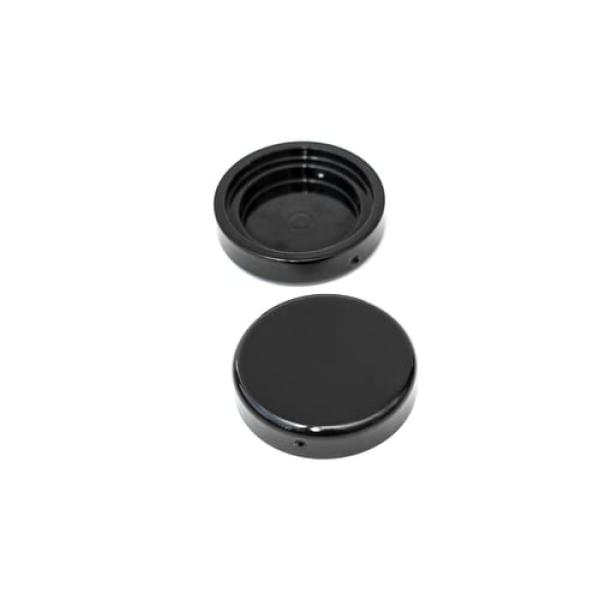 Killer Custom, fork tube cap bolt cover Satz. schwarz. 2-piece – Softail: 18-20Softail FXBB Street Bob 107; 21-24FXBBS Street Bob 114; 25-26 FXBB Street Bob 117; 20-24FXST Softail Standard 107