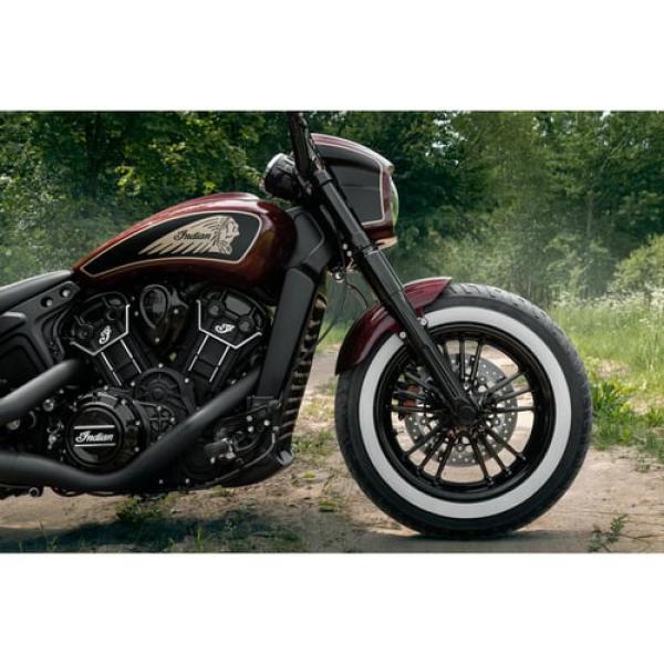 Killer Custom, Front Axle Cover Satz. schwarz – ab 2015 · Indian Scout