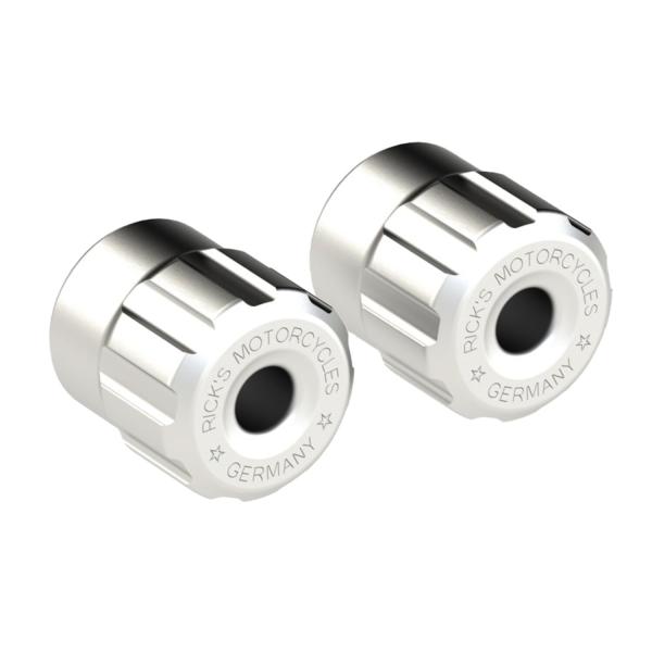 Rick’s Motorcycles – Clubstyle Sturzbügel end caps. Raw – 18-25 M8 Softail with Rick's Clubstyle crashbar